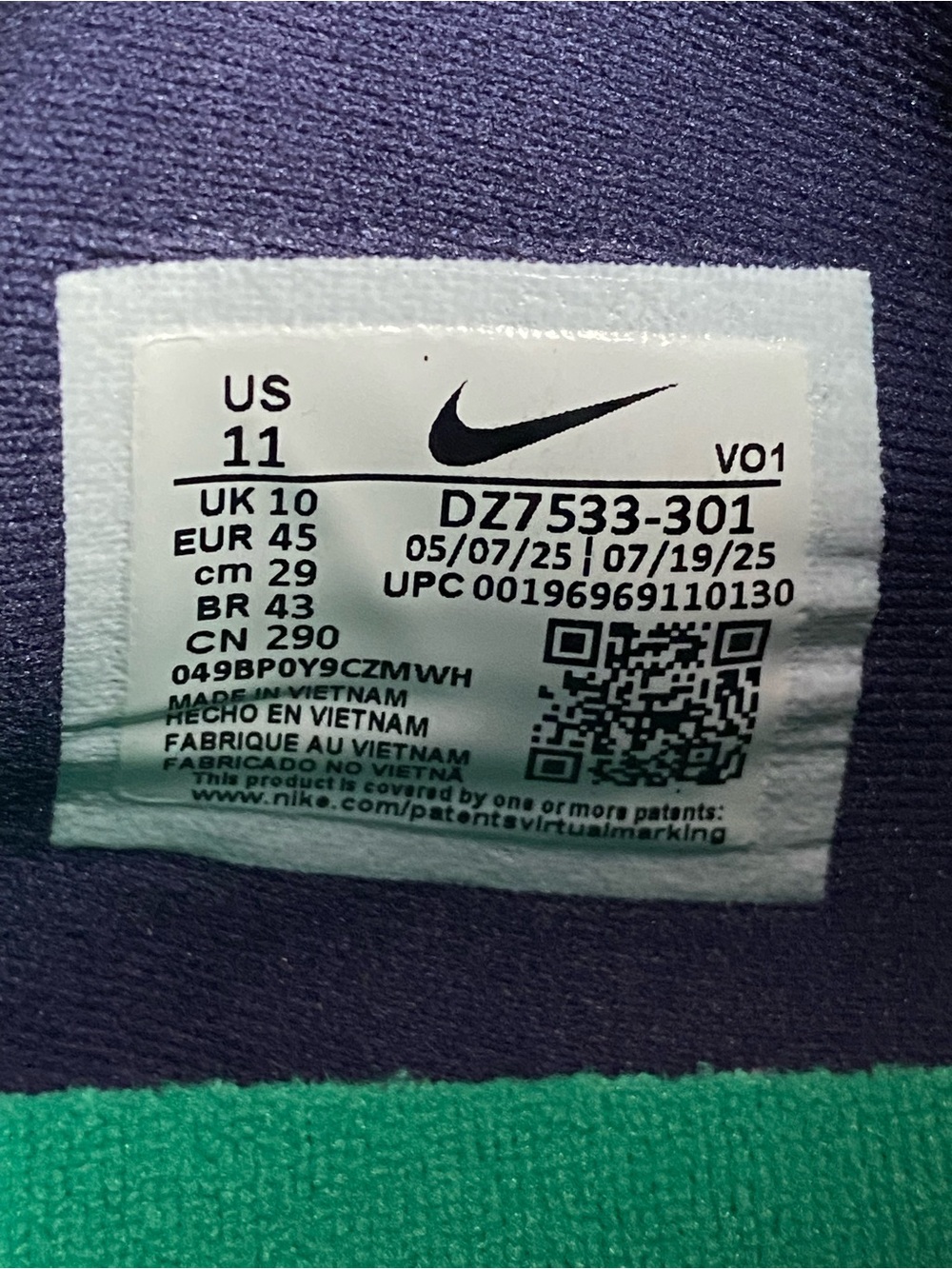 NEW Nike Giannis Immortality Geode Teal Men’s Athletic Basketball Shoes Size 11 - Picture 12 of 12